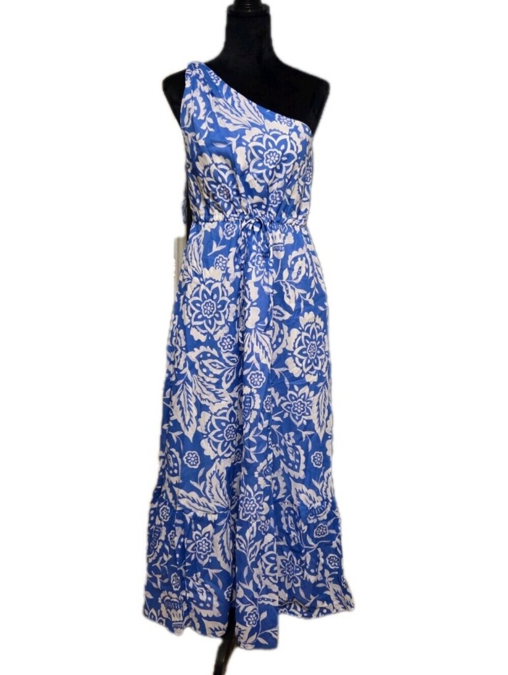 Sugarlips Women's Marny Floral One Shoulder Coastal Maxi Dress. Pockets. Xs - Picture 5 of 10